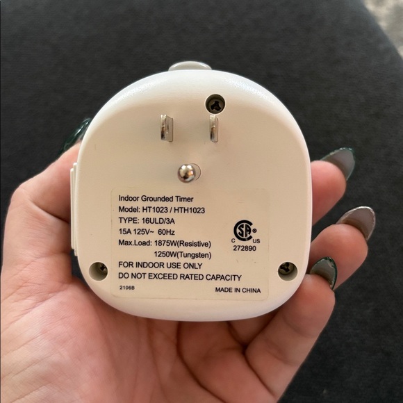 White Timer Switch - Picture 2 of 3